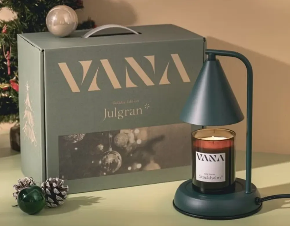 Lagom no.24 金屬款香氛融蠟燈禮盒-森林綠 共2款