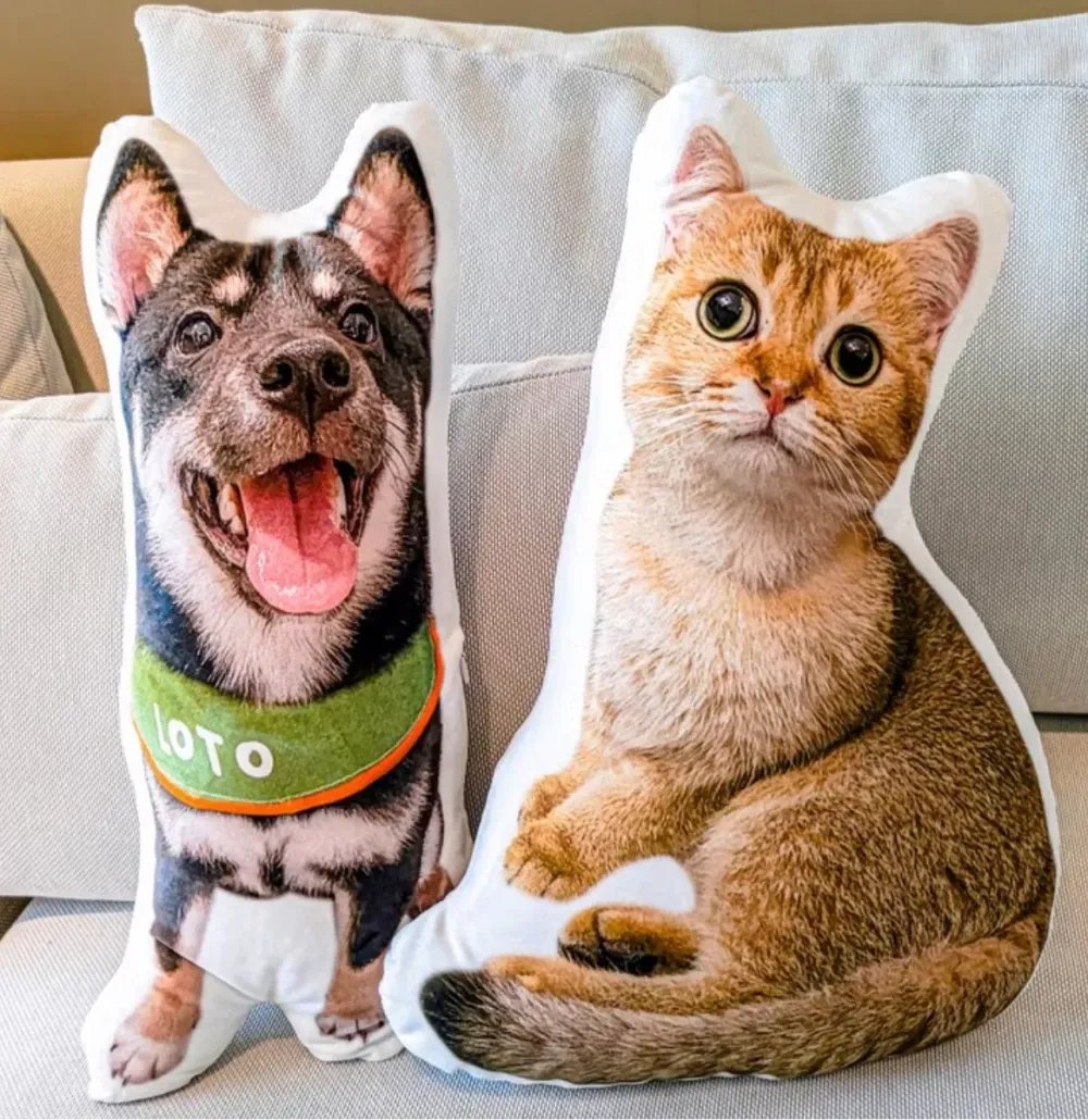 寵物、人像照片仿真抱枕 | 紀念 | 狗 | 貓 | 30-60cm (宅配)