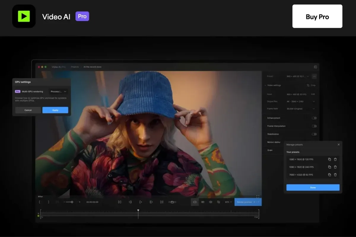 AI 修復影片軟件推薦