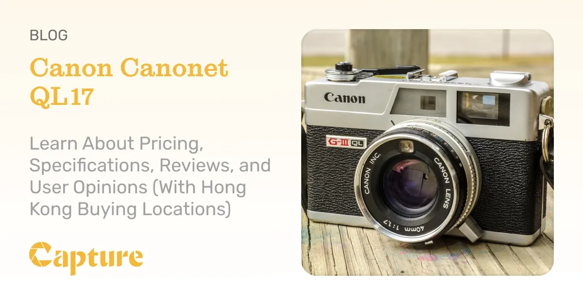 Canon Canonet QL17] Learn About Pricing, Specifications, Reviews
